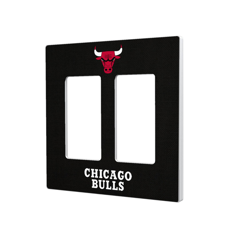 Chicago Bulls Solid Hidden-Screw Light Switch Plate