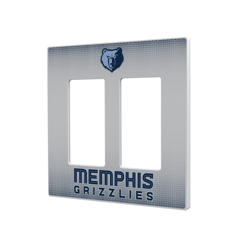 Memphis Grizzlies Linen Hidden-Screw Light Switch Plate