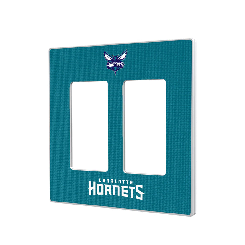 Charlotte Hornets Solid Hidden-Screw Light Switch Plate