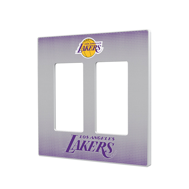 Los Angeles Lakers Linen Hidden-Screw Light Switch Plate