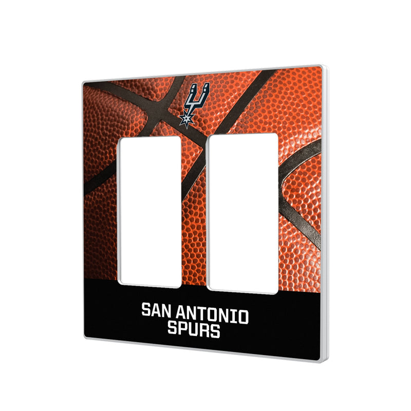 San Antonio Spurs Basketball Hidden-Screw Light Switch Plate