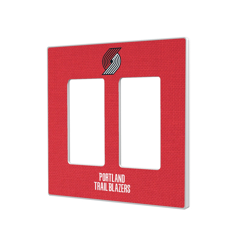 Portland Trail Blazers Solid Hidden-Screw Light Switch Plate