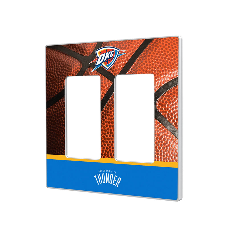 Oklahoma City Thunder Basketball Hidden-Screw Light Switch Plate