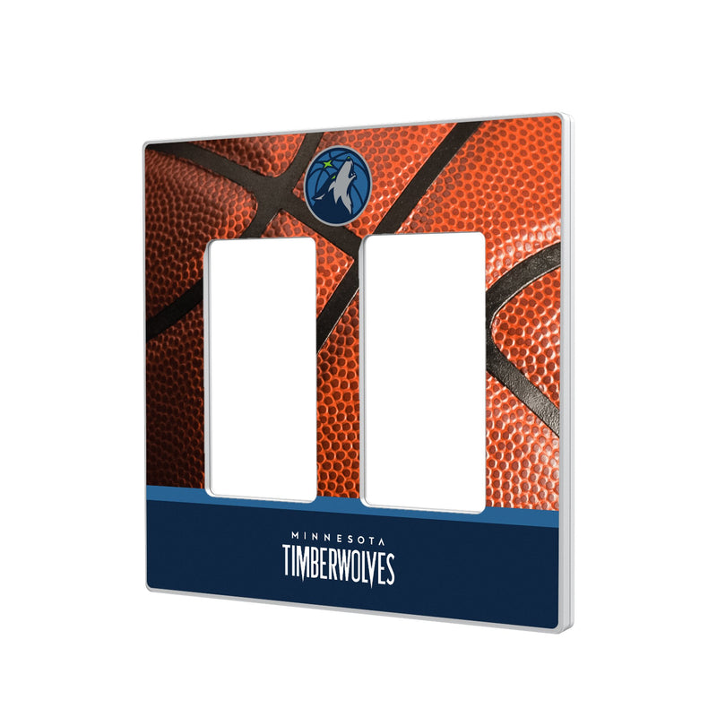 Minnesota Timberwolves Basketball Hidden-Screw Light Switch Plate