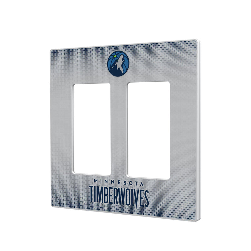 Minnesota Timberwolves Linen Hidden-Screw Light Switch Plate