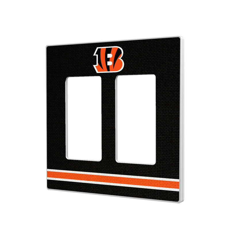 Cincinnati Bengals Stripe Hidden-Screw Light Switch Plate