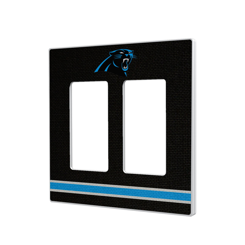 Carolina Panthers Stripe Hidden-Screw Light Switch Plate