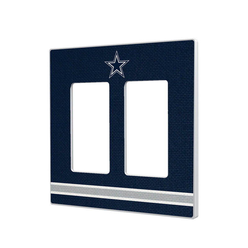 Dallas Cowboys Stripe Hidden-Screw Light Switch Plate