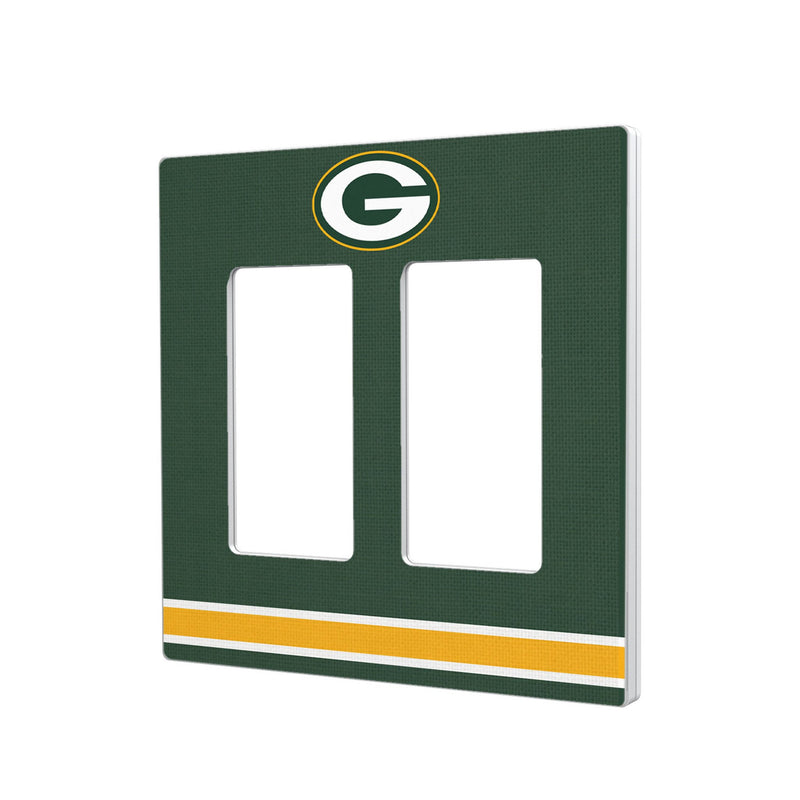 Green Bay Packers Stripe Hidden-Screw Light Switch Plate