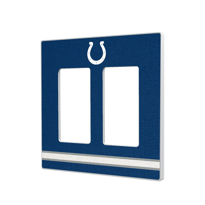 Indianapolis Colts Stripe Hidden-Screw Light Switch Plate
