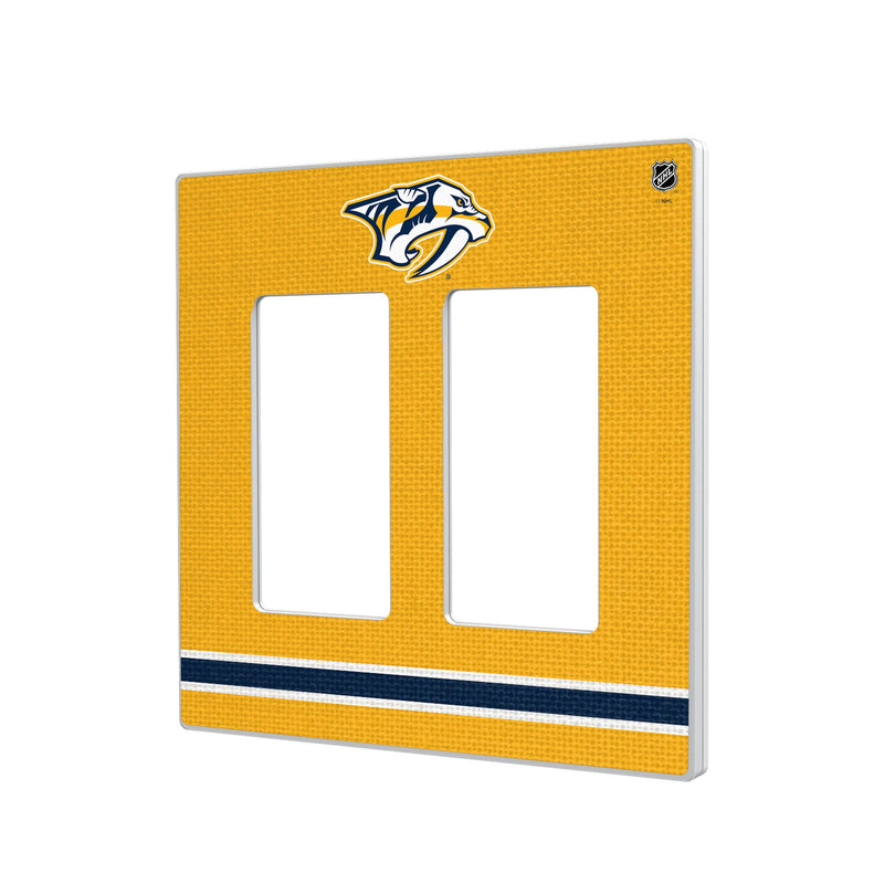 Nashville Predators Stripe Hidden-Screw Light Switch Plate