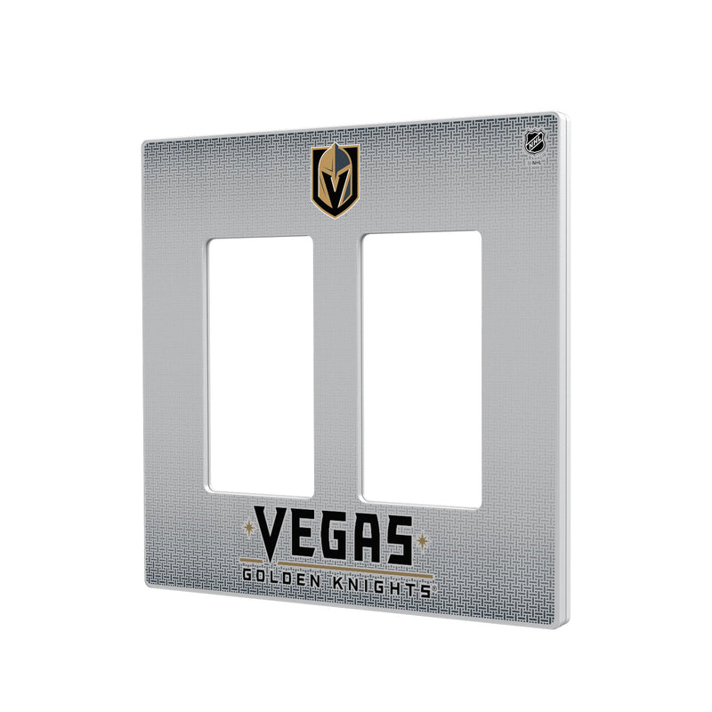 Vegas Golden Knights Linen Hidden-Screw Light Switch Plate