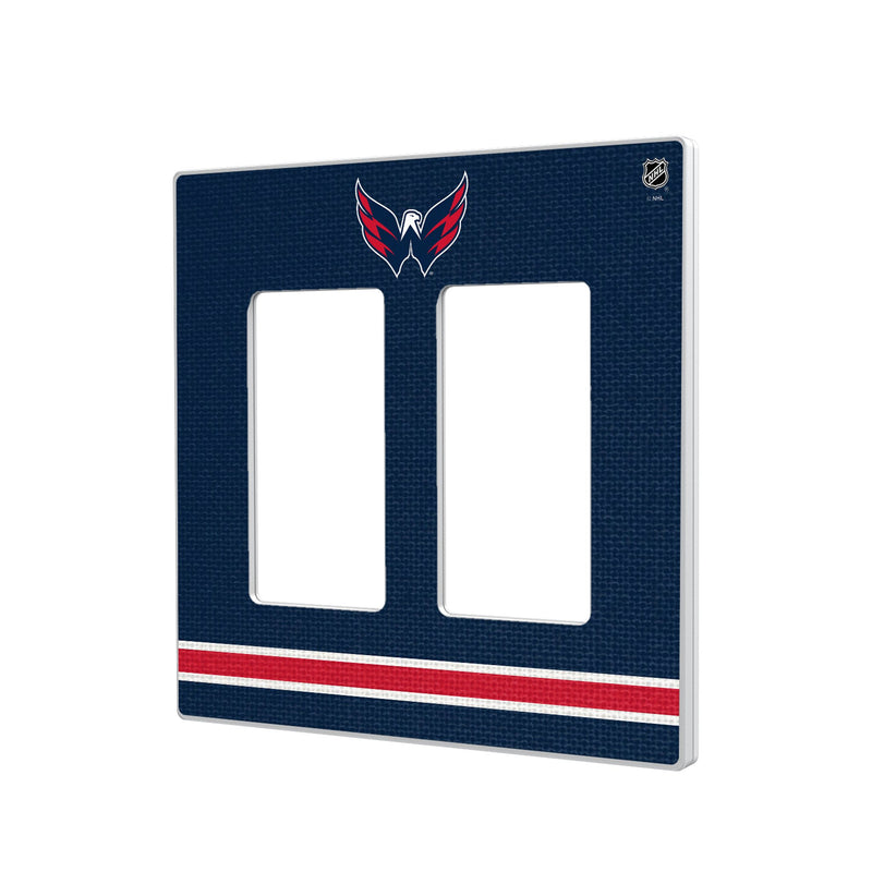 Washington Capitals Stripe Hidden-Screw Light Switch Plate