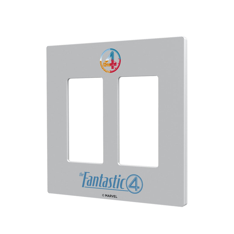 Marvel Fantastic Four Badge Hidden-Screw Light Switch Plate
