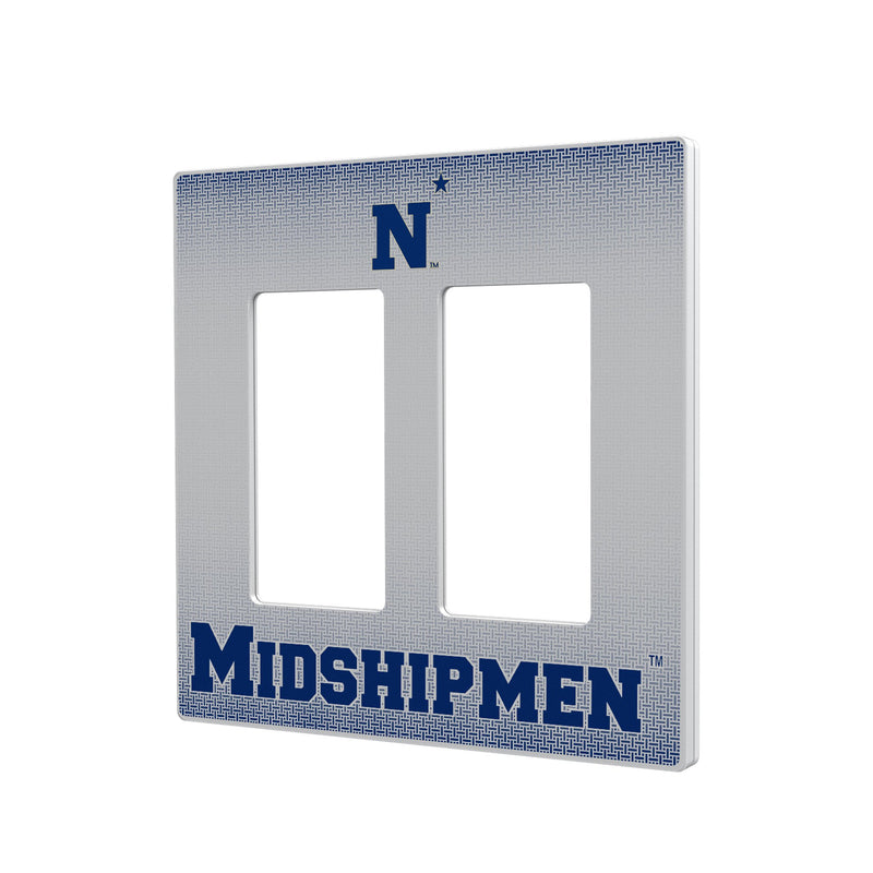 Naval Academy Midshipmen Linen Hidden-Screw Light Switch Plate