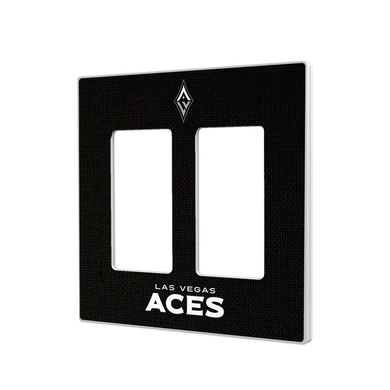 Las Vegas Aces Solid Hidden-Screw Light Switch Plate