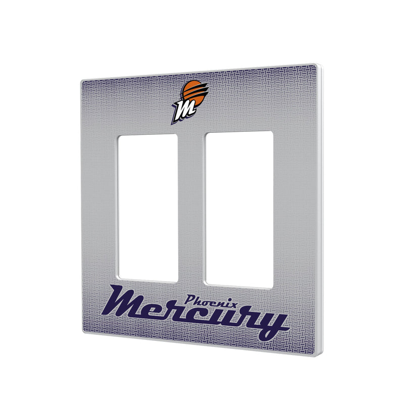 Phoenix Mercury Linen Hidden-Screw Light Switch Plate