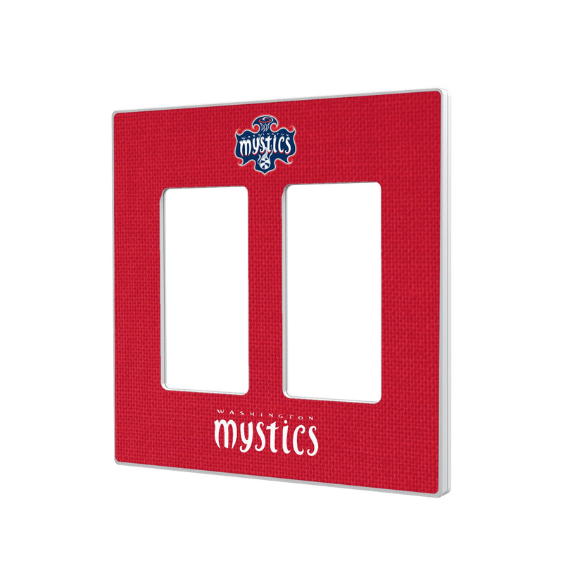Washington Mystics Solid Hidden-Screw Light Switch Plate