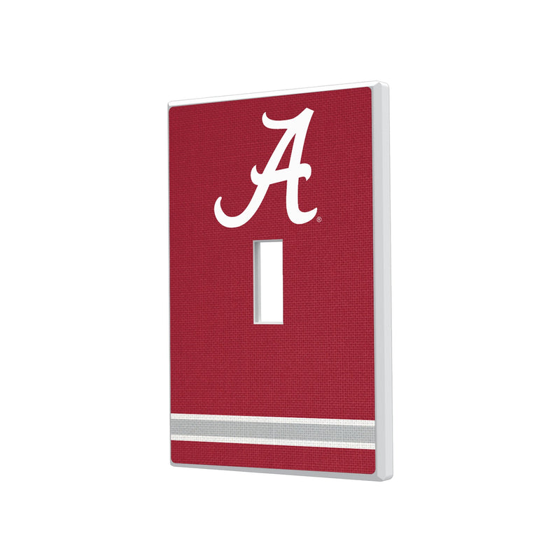 University of Alabama Crimson Tide Script A Stripe Hidden-Screw Light Switch Plate