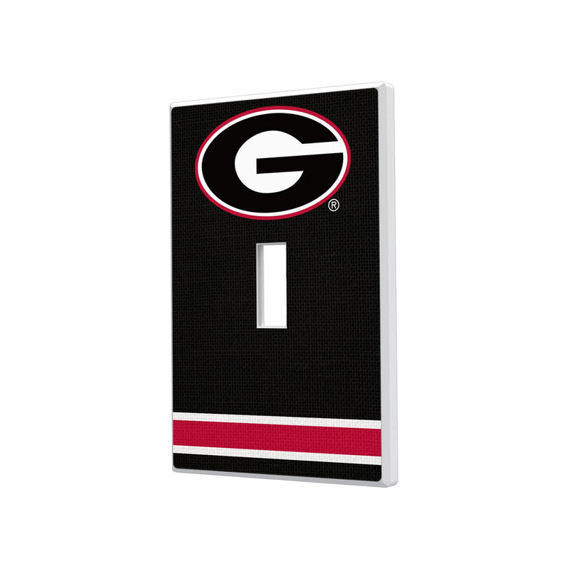 University of Georgia Bulldogs Stripe Hidden-Screw Light Switch Plate