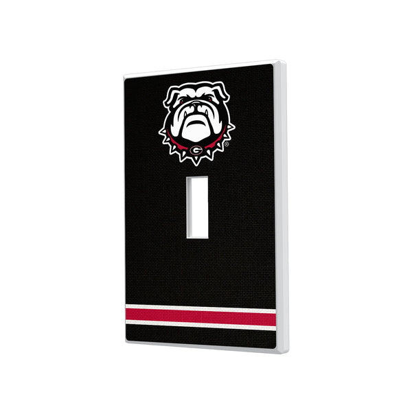 University of Georgia Bulldogs Uga Stripe Hidden-Screw Light Switch Plate