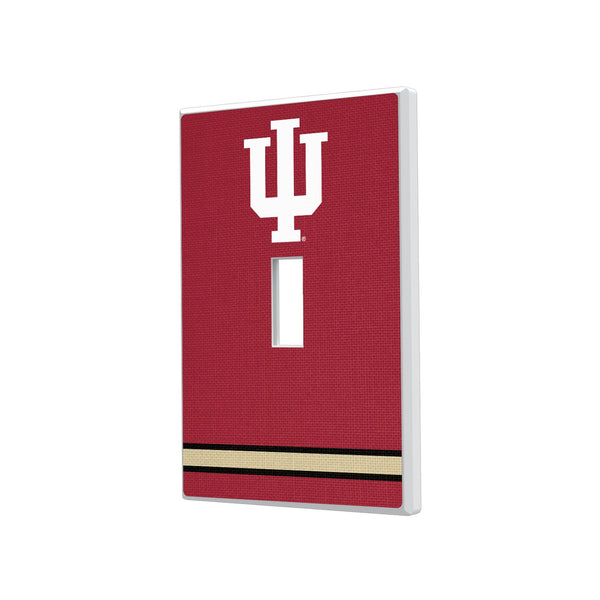 Indiana University Hoosiers Stripe Hidden-Screw Light Switch Plate