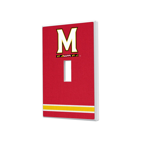 University of Maryland Terrapins Stripe Hidden-Screw Light Switch Plate