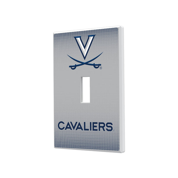 Virginia Cavaliers Linen Hidden-Screw Light Switch Plate