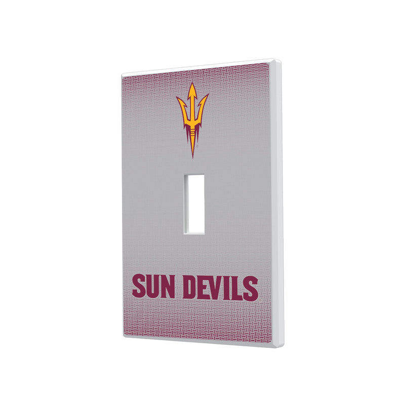 Arizona State Sun Devils Linen Hidden-Screw Light Switch Plate