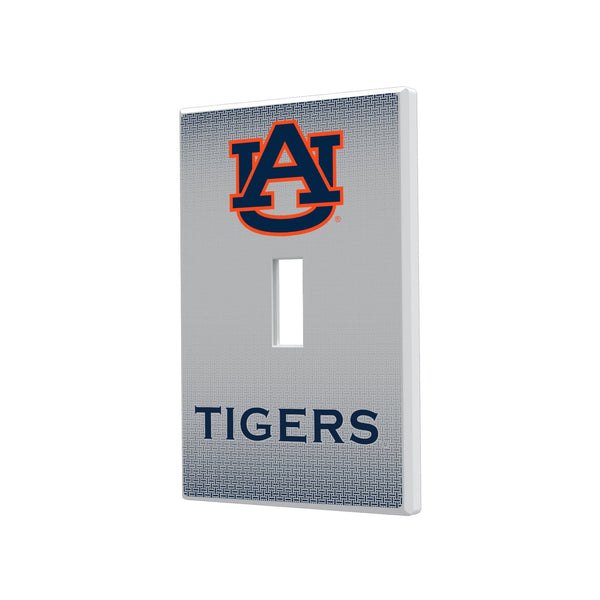 University of Auburn Tigers Linen Hidden-Screw Light Switch Plate