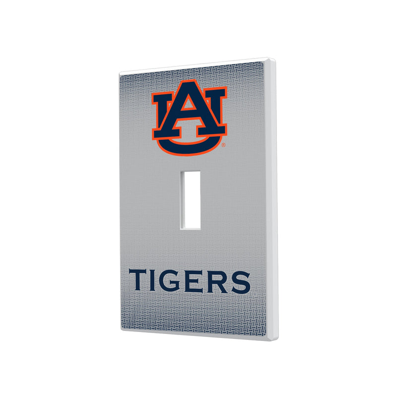 University of Auburn Tigers Linen Hidden-Screw Light Switch Plate