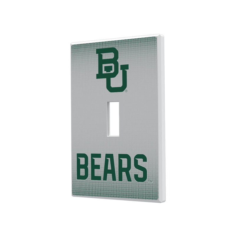 Baylor Bears Linen Hidden-Screw Light Switch Plate