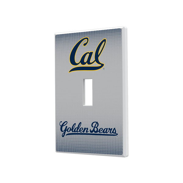 University of California Berkeley Golden Bears Linen Hidden-Screw Light Switch Plate