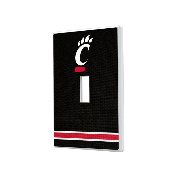 University of Cincinnati Bearcats Stripe Hidden-Screw Light Switch Plate