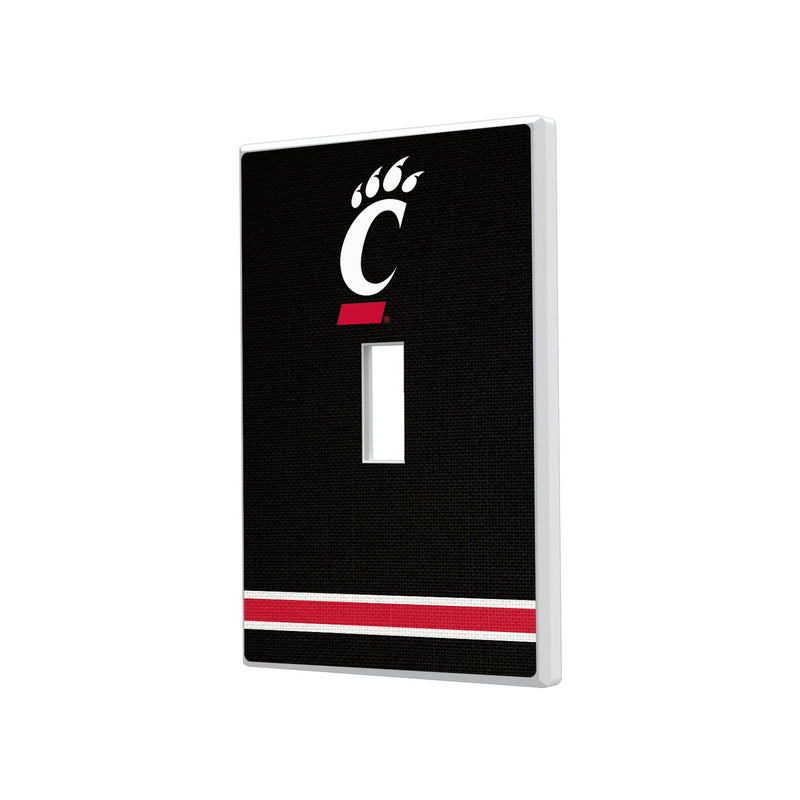 University of Cincinnati Bearcats Stripe Hidden-Screw Light Switch Plate