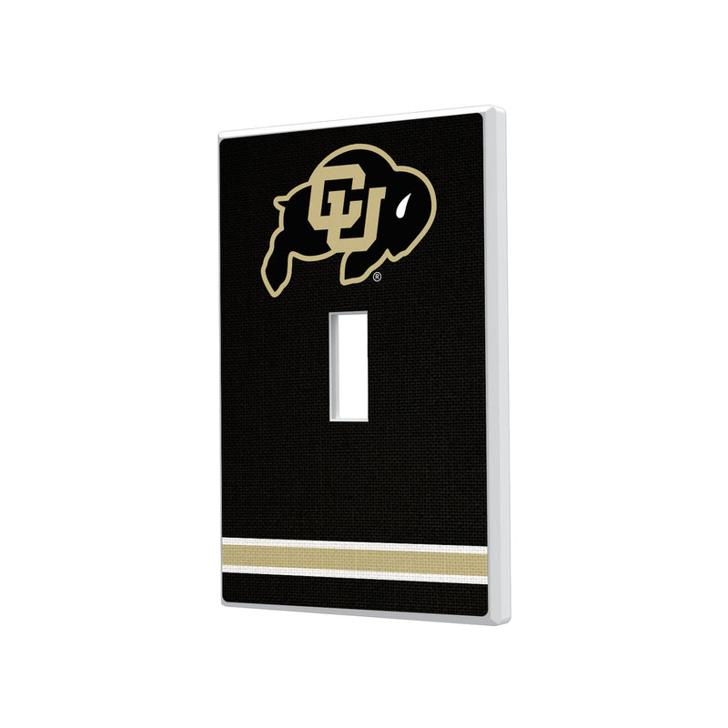 University of Colorado Buffaloes Stripe Hidden-Screw Light Switch Plate