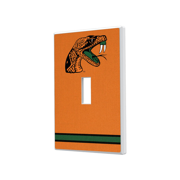 Florida A&M University Rattlers Stripe Hidden-Screw Light Switch Plate