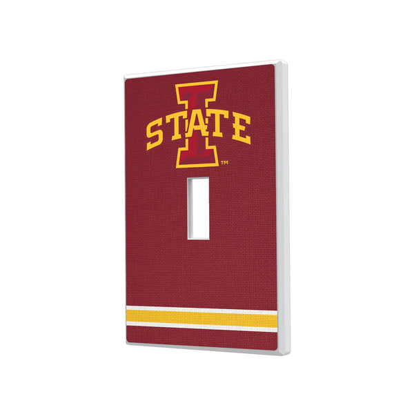 Iowa State University Cyclones Stripe Hidden-Screw Light Switch Plate