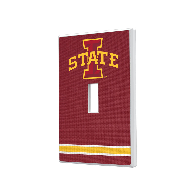 Iowa State University Cyclones Stripe Hidden-Screw Light Switch Plate
