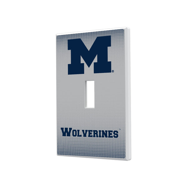 Michigan Wolverines Linen Hidden-Screw Light Switch Plate