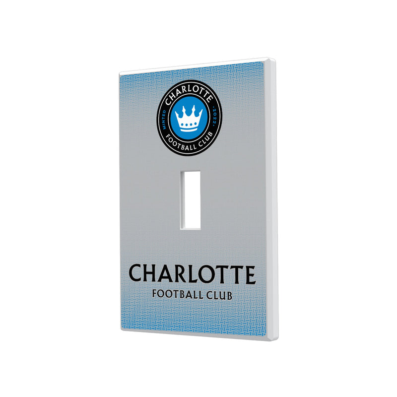 Charlotte FC  Linen Hidden-Screw Light Switch Plate