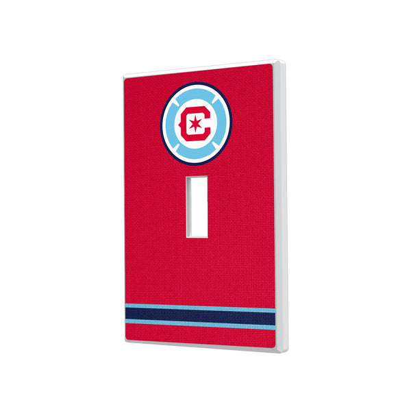 Chicago Fire Stripe Hidden-Screw Light Switch Plate