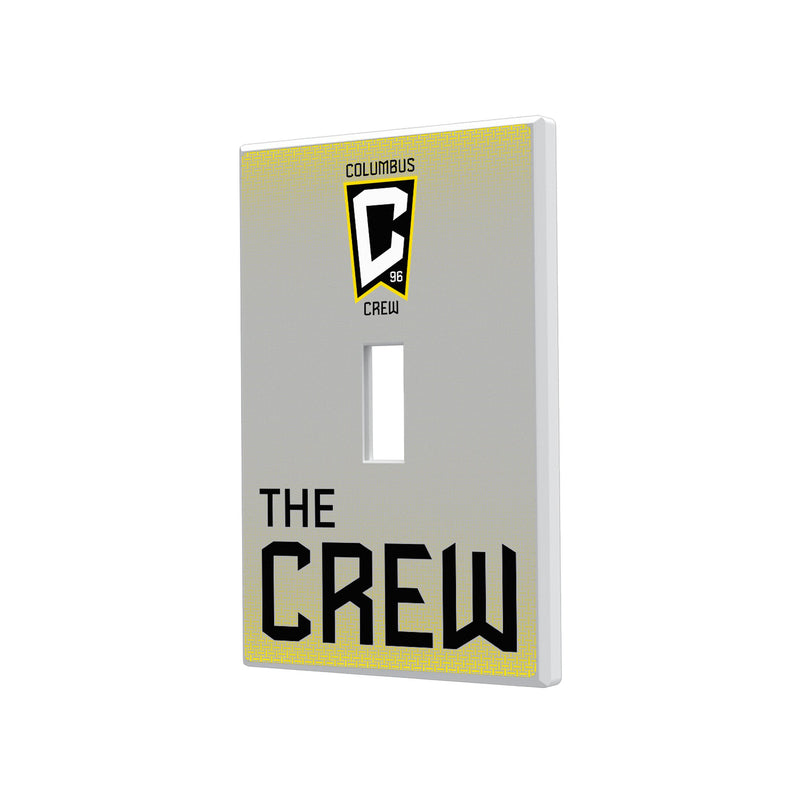 Columbus Crew  Linen Hidden-Screw Light Switch Plate