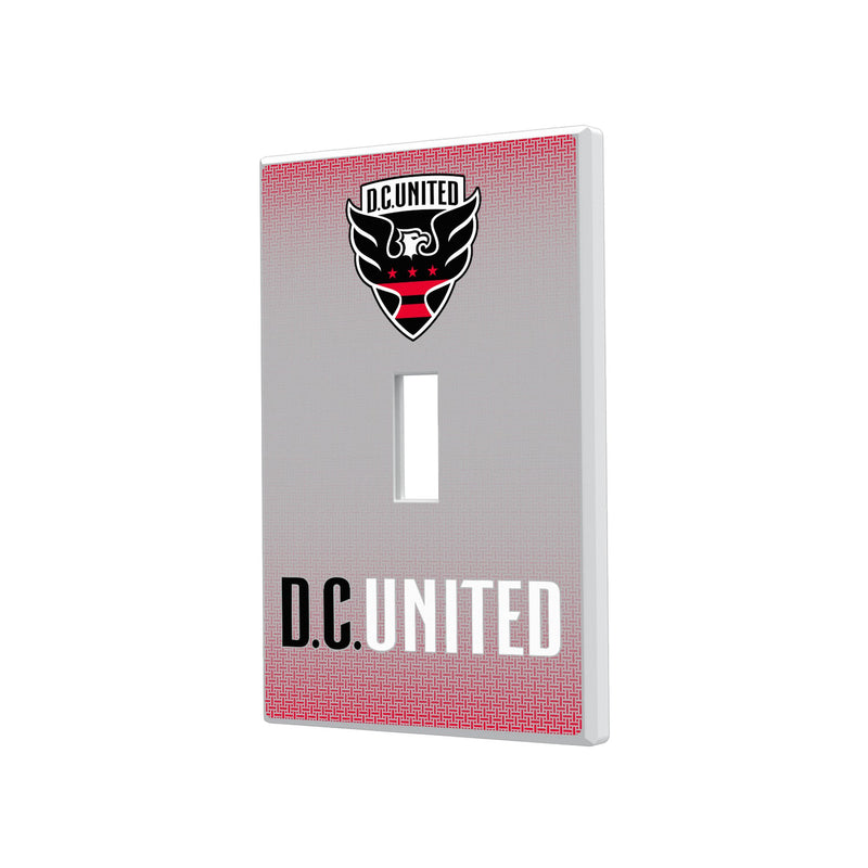 DC United  Linen Hidden-Screw Light Switch Plate