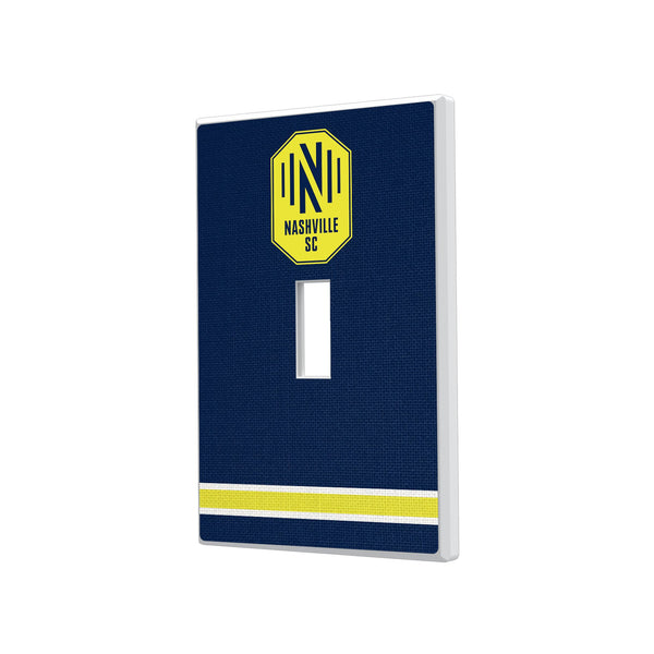 Nashville SC Stripe Hidden-Screw Light Switch Plate