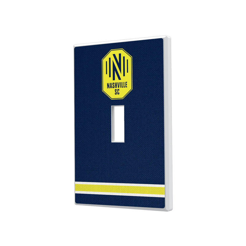 Nashville SC Stripe Hidden-Screw Light Switch Plate