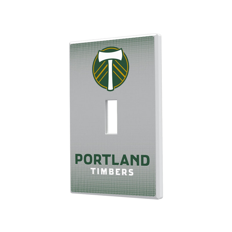 Portland Timbers   Linen Hidden-Screw Light Switch Plate