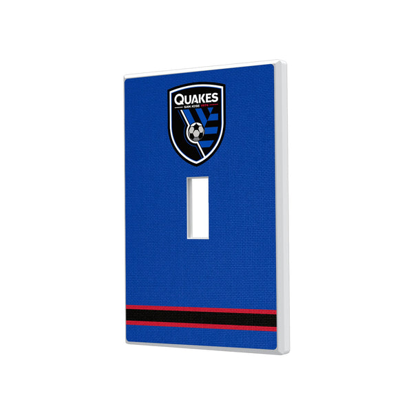 San Jose Earthquakes Stripe Hidden-Screw Light Switch Plate