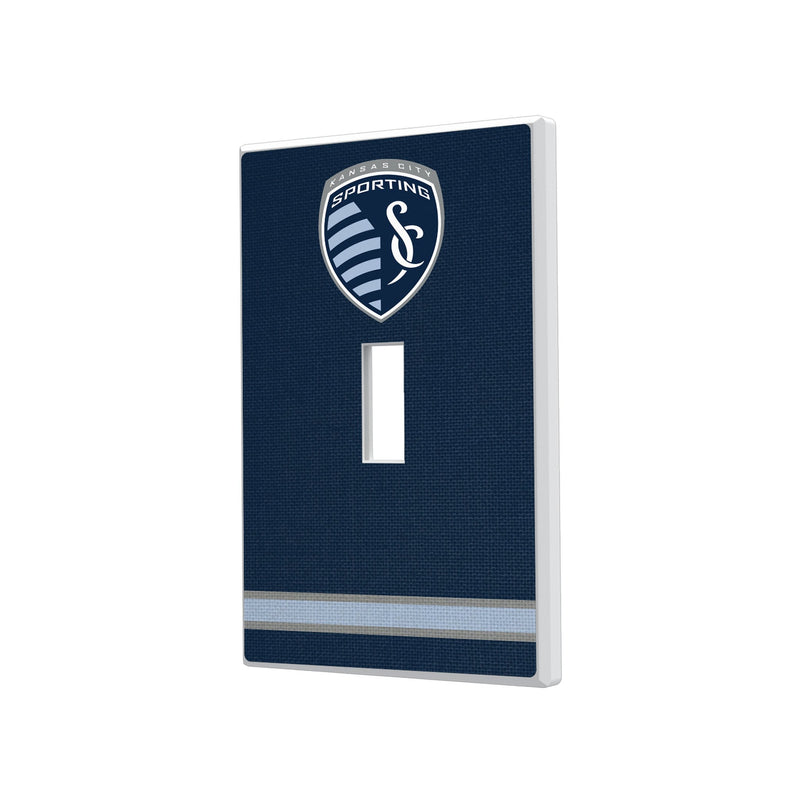 Sporting Kansas City Stripe Hidden-Screw Light Switch Plate