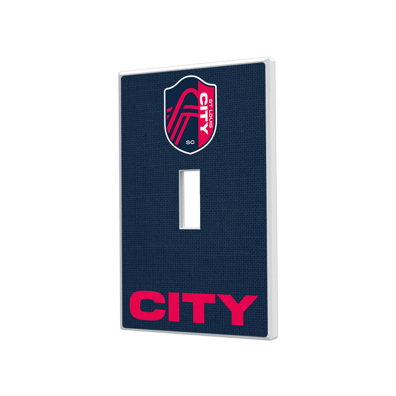 St. Louis CITY SC  Solid Hidden-Screw Light Switch Plate